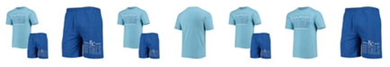 Concepts Sport Men's Royal, Light Blue Kansas City Royals Meter T-shirt and Shorts Sleep Set